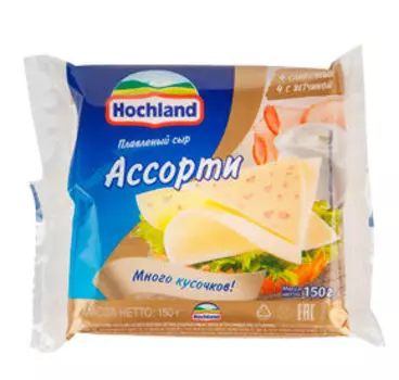 Плавленые и копченые Hochland