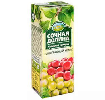 Соки и нектары Сочная долина