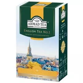 Чай "Ahmad Tea" Английский No.1, чёрный, листовой, 100г Упаковка - 12 шт.