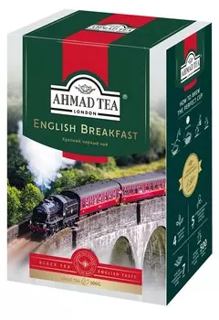 Чай "Ahmad Tea" English Breakfast, Английский завтрак, чёрный, листовой, 200г Упаковка - 12 шт.
