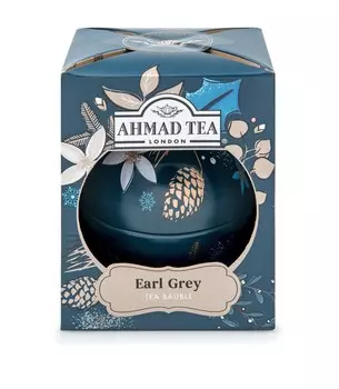 Чай "Ahmad Tea", Чай Эрл Грей, "Синие Сумерки", "Новогодний шар", 30г Упаковка - 24 шт.