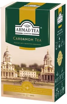 Чай "Ahmad Tea", Кардамон, чёрный, листовой, 100г Штука