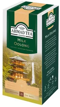 Чай "Ahmad Tea" Молочный Улун, с ароматом молока, оолонг, в пакетиках в конвертах из фольги, 25х1,8г Штука