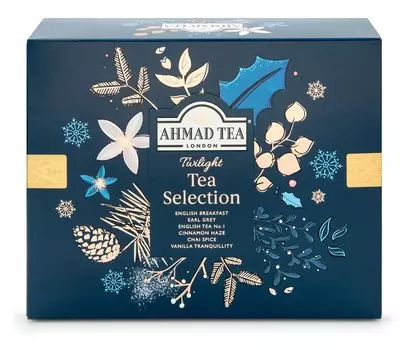 Чай "Ahmad Tea", Набор "Таинственные Сумерки", пакетики в конвертах, в картонной пачке, 6 вкусов, 60 пакетиков по 2 гр Упаковка - 8 шт.