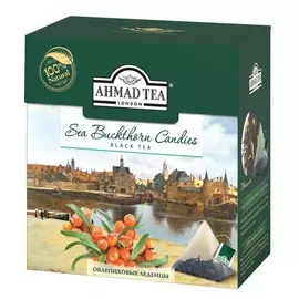 Чай "Ahmad Tea" Облепиховые Леденцы, чёрный, листовой, в пирамидках, 20х1,8г Штука