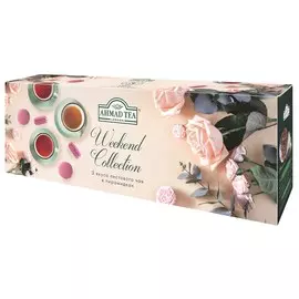 Чай "Ahmad Tea", "Викэнд Коллекшн", листовой чай в пирамидках, 3x20x1.8г Упаковка - 6 шт.