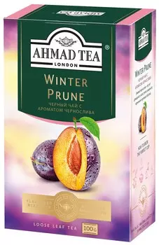 Чай "Ahmad Tea" Winter Prune Зимний Чернослив, чёрный, листовой, 100г Штука