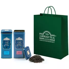 Набор подарочного чая "Ahmad Tea" "Art of Tea" Limited Edition, Элитный Ассам + Королевский Английский Полдник, 2 вкуса по 100г Штука