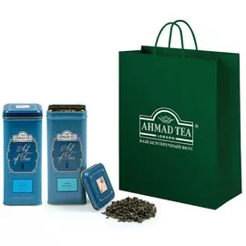 Набор подарочного чая "Ahmad Tea" "Art of Tea" Limited Edition, Элитный Ассам + Королевский Улун, 2 вкуса по 100г Штука