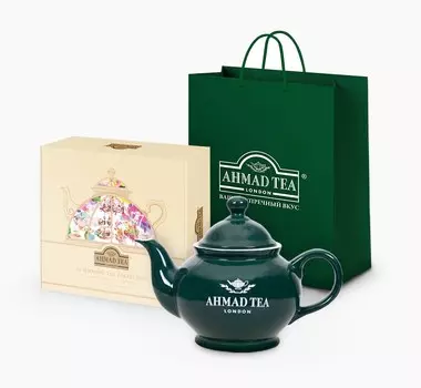 Подарочный набор чая и посуды от "Ahmad Tea" "Afternoon Tea Collection", большой