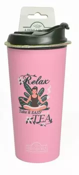 Термокружка "Ahmad Tea", 350 мл, цвет розовый