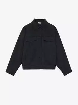 Бомбер из шерсти XS/S, темно-серый