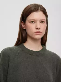 Джемпер женский из кашемира и шерсти, цвет – светлый хаки