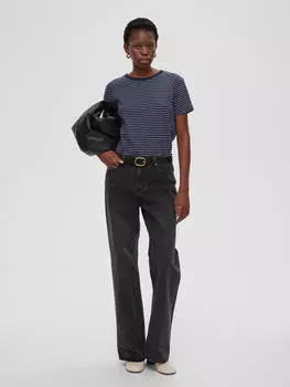 Джинсы женские свободного кроя, цвет - черный