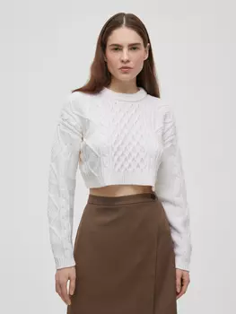 Юбка-мини с запахом, цвет – кофейный