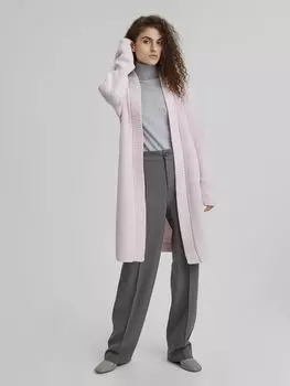 Кардиган удлиненный, розовый