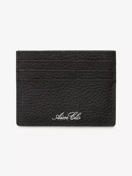 Картхолдер из натуральной кожи, цвет – черный