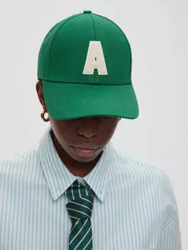 Кепка из хлопка, цвет – зеленый