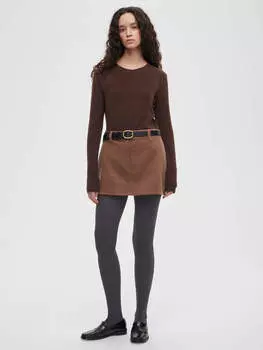 Лонгслив 0148 XS, коричневый