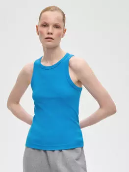 Майка женская летняя, цвет – синяя