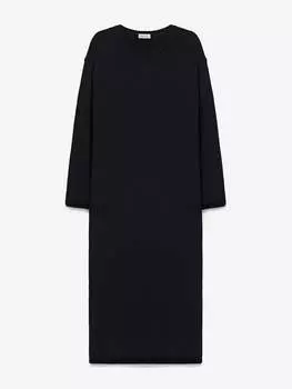 Платье макси свободного кроя_170, черный