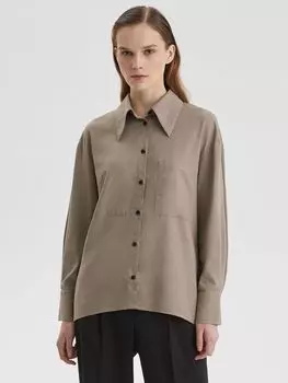 Рубашка с нагрудными карманами L, тоуп