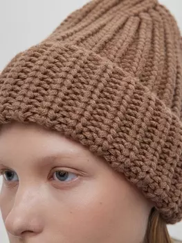 Шапка-бини Funky, кофейный