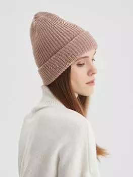 Шапка-бини, пыльно-розовый