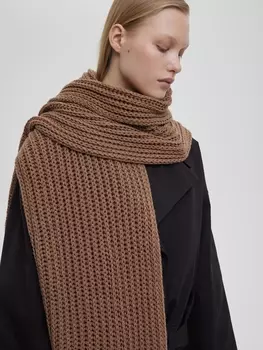 Шарф, кофейный