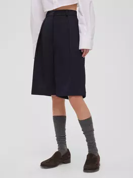 Шорты - бермуды S, тёмно-синий