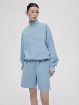 Шорты из футера S/M, голубой