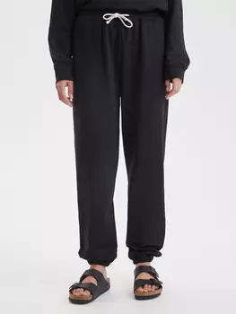 Спортивные брюки из футера S/M, черный