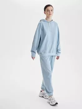 Спортивные брюки из футера XS, голубой