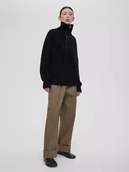 Свитер Funky с замком, черный