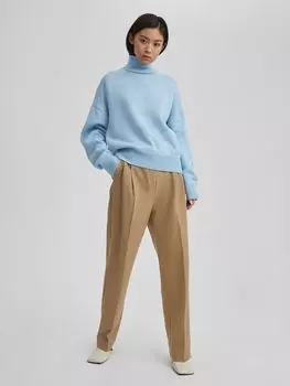 Свитер свободного кроя, голубой