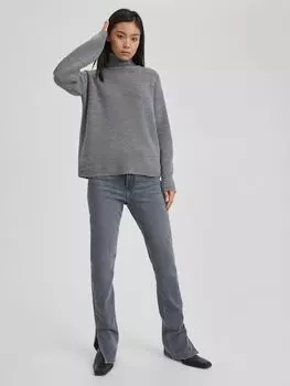 Свитер-водолазка, серый