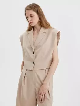 Жакет - жилет XS/S, бежевый