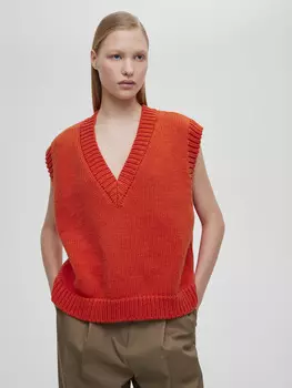 Жилет с V-образным вырезом XS/S, оранжевый