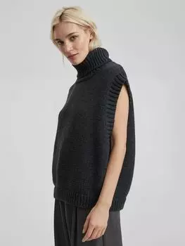 Жилет с воротом M/L, антрацит