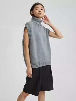 Жилет с воротом XS/S, серый