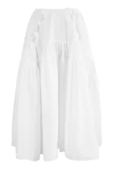 Белая хлопковая юбка Honey