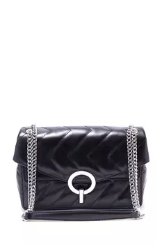 Черная стеганая сумка Yza