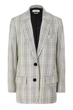 Черно-белый клетчатый жакет Ilindo