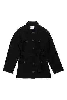 Черное полупальто Gerome