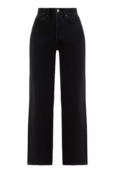 Черные широкие джинсы