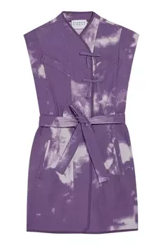 Фиолетовое платье с принтом Robby