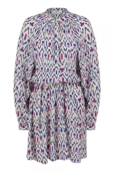 Кремовое платье с принтом Amandine