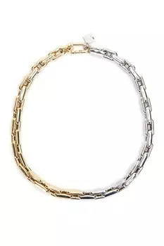 Ожерелье-цепь из желтого и белого золота Small