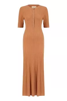 Платье цвета кэмел Erdan