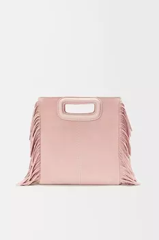 Пыльно-розовая сумка M Suede